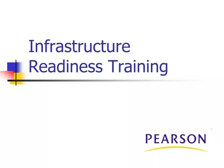 infrastructure readiness training n.