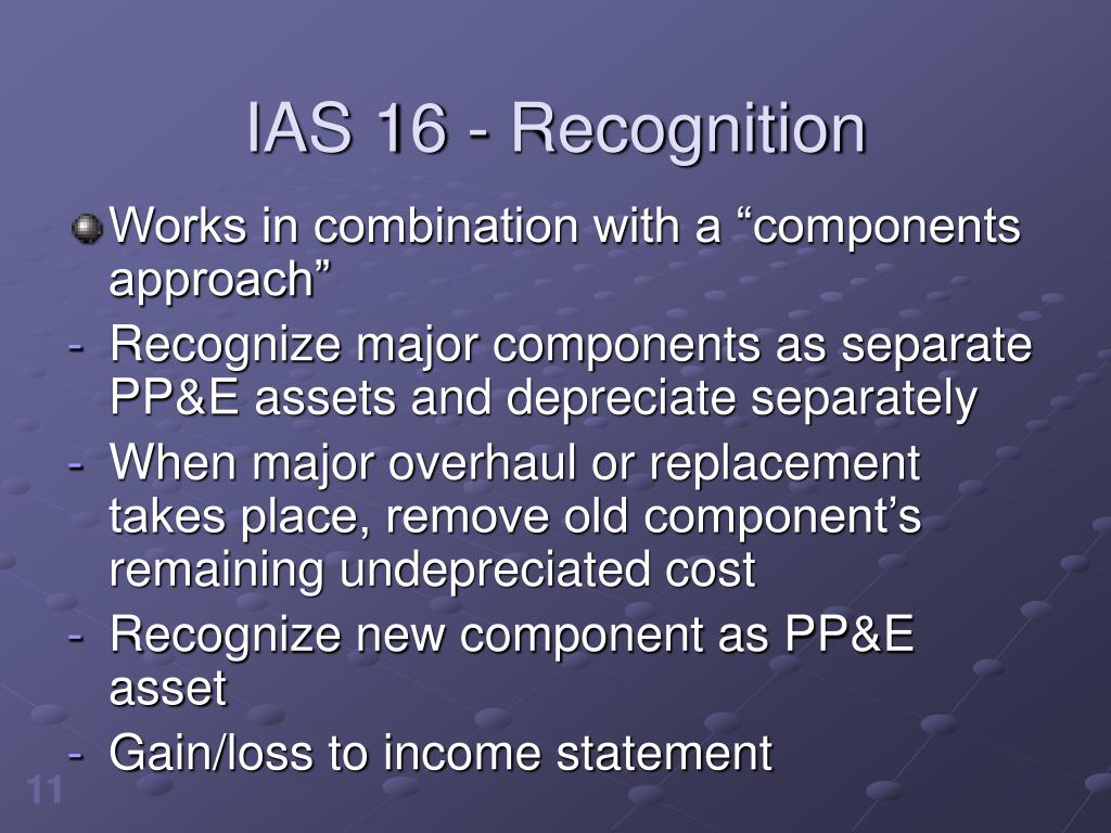 Property Plant and Equipment. IAS 16. POWERPOINT 16. IAS 36.