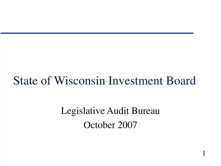 Ppt state of wisconsin investment board powerpoint presentation free