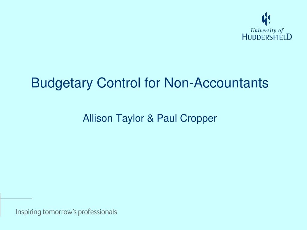 Budgetary control Budgetary control