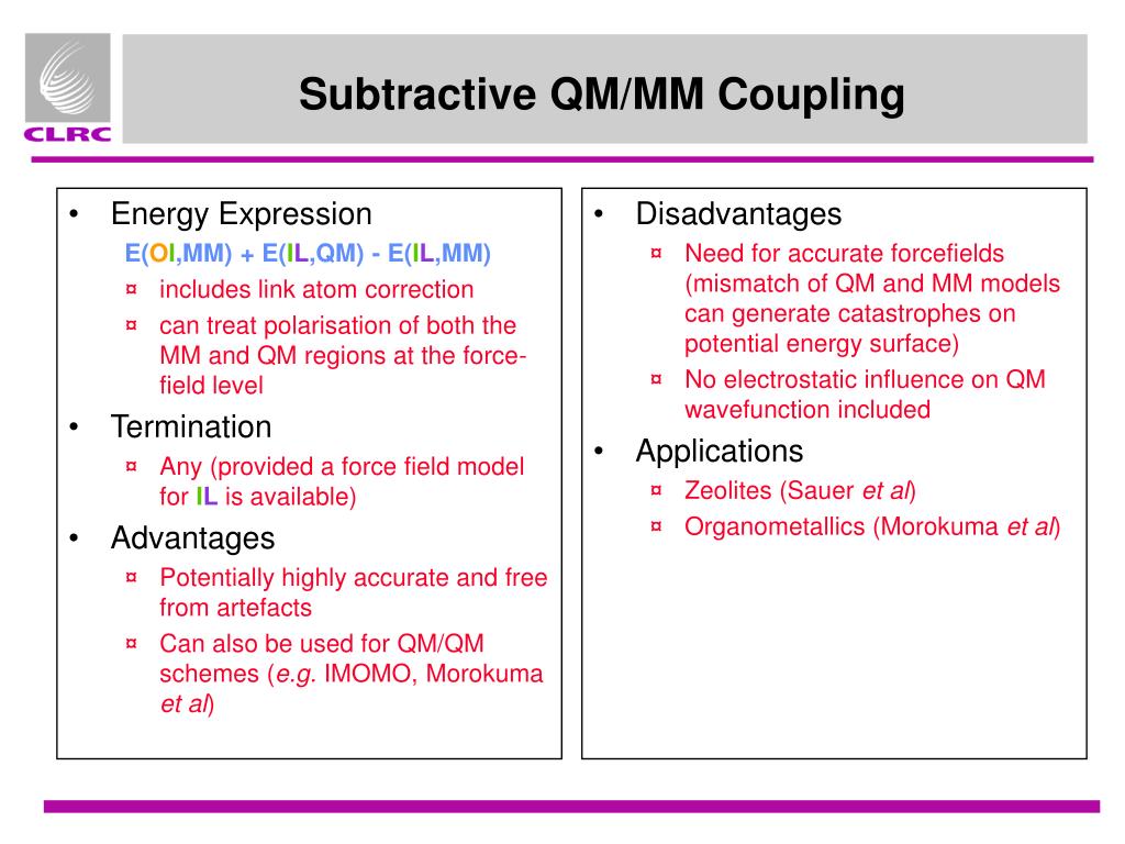 QM/MM Modelling