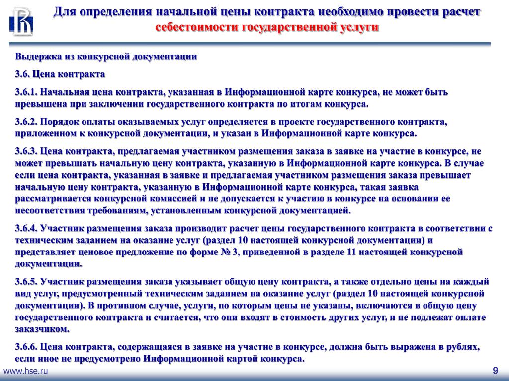 Цена Контракта