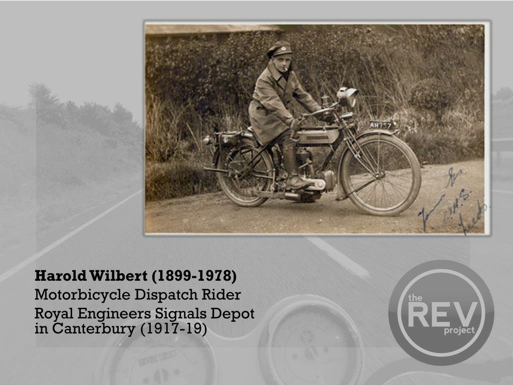 PPT - WORLD WAR ONE Adventures of a Motorcycle Dispatch Rider ...