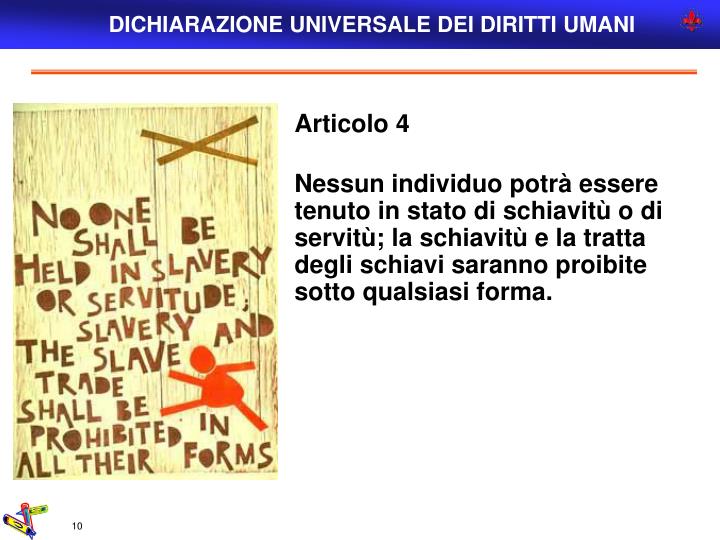 PPT - DICHIARAZIONE UNIVERSALE DEI DIRITTI UMANI PowerPoint