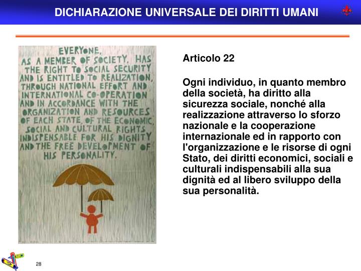 PPT - DICHIARAZIONE UNIVERSALE DEI DIRITTI UMANI PowerPoint