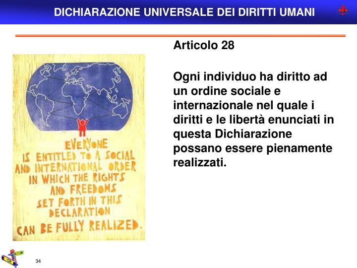 PPT - DICHIARAZIONE UNIVERSALE DEI DIRITTI UMANI PowerPoint