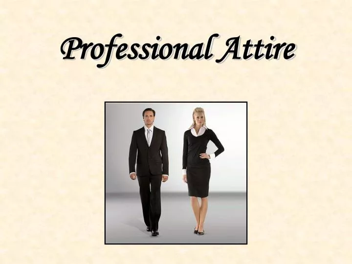formal attire for presentation