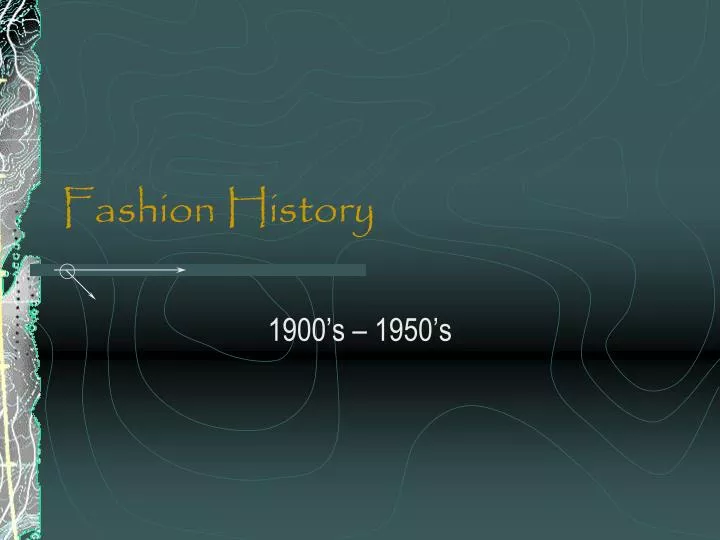fashion history n.