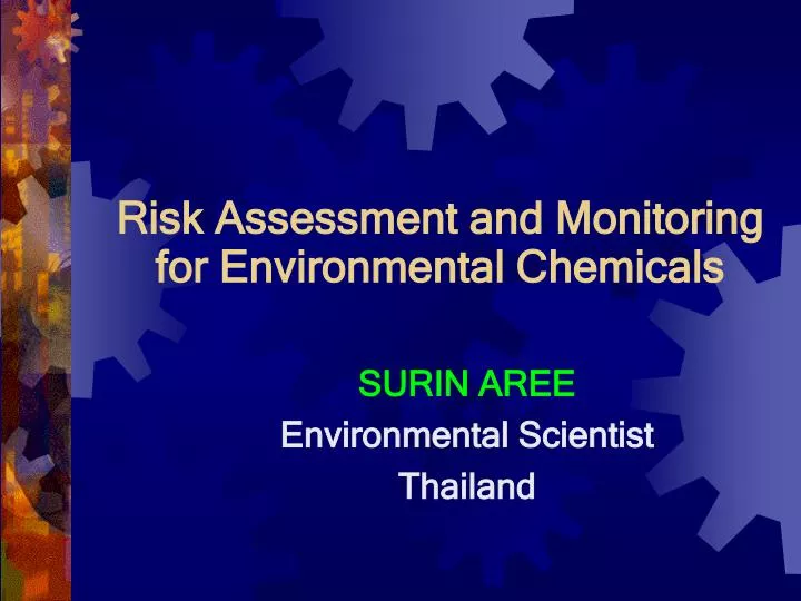 risk assessment and monitoring for environmental chemicals n.
