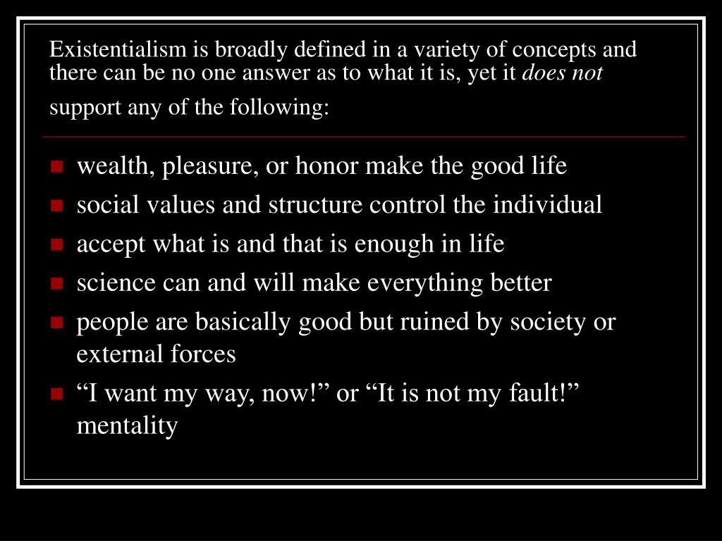 Ppt Existentialism Powerpoint Presentation Free Download Id7023775