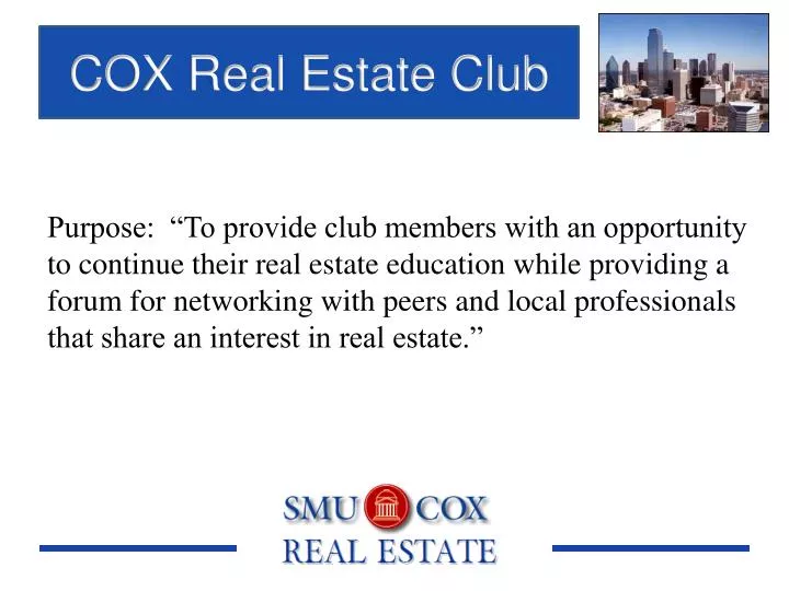 PPT COX Real Estate Club PowerPoint Presentation, free download ID