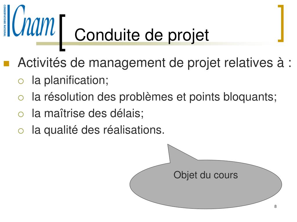 PPT  METHODES DE CONDUITE DE PROJET PowerPoint Presentation, free