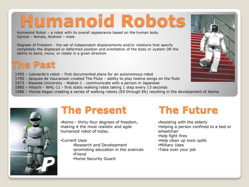 presentation about humanoid robot
