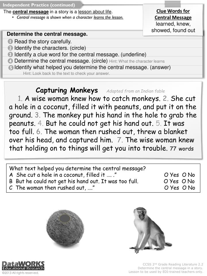 ppt-we-will-determine-1-the-central-message-of-a-story-powerpoint