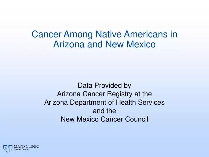 cancer among native americans in arizona and new mexico n.