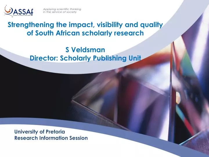 research proposal university of pretoria