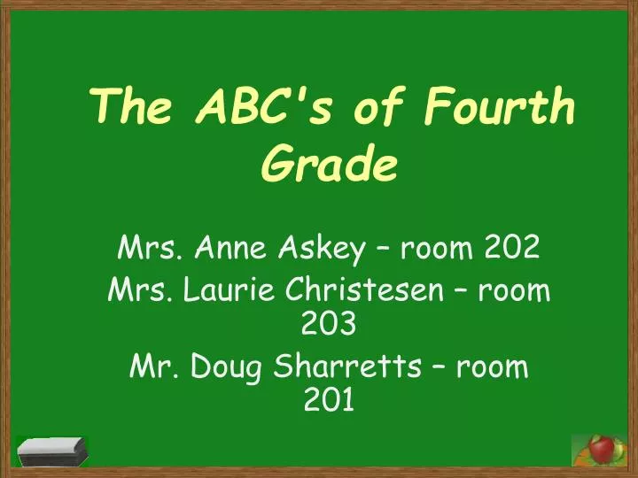 the abc s of fourth grade n.