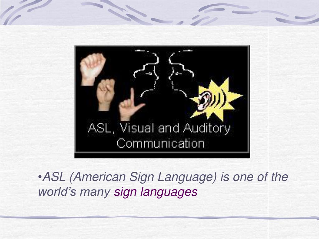 sign language powerpoint presentation