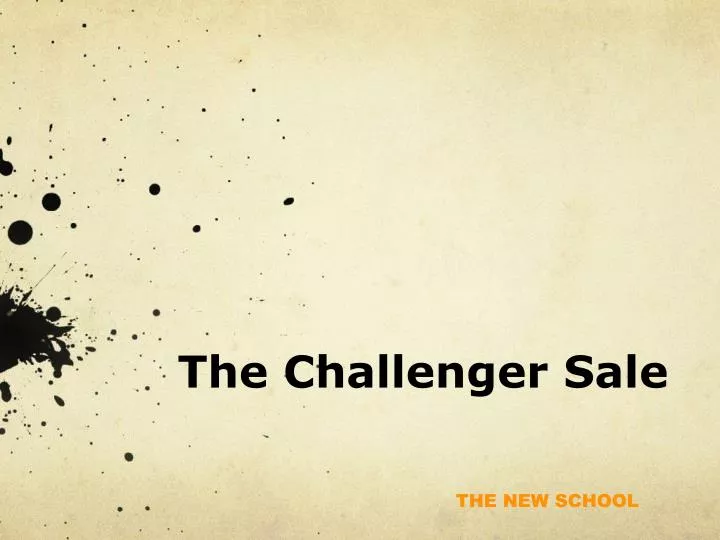 PPT The Challenger Sale PowerPoint Presentation, free download ID