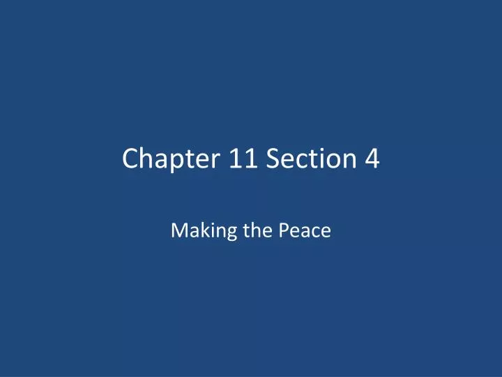 chapter 11 section 4 n.