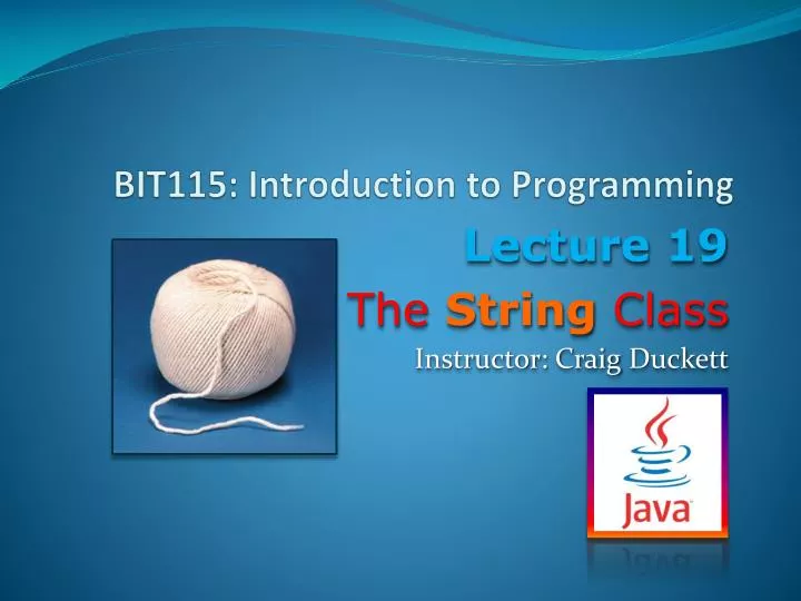 PPT - BIT115: Introduction to Programming PowerPoint Presentation, free ...