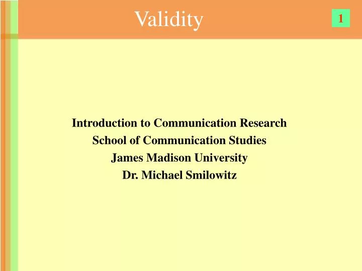 PPT - Validity PowerPoint Presentation, free download - ID:7031912