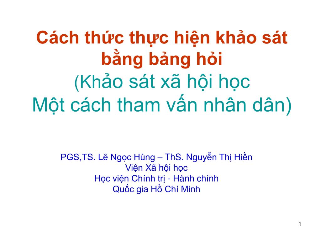 Ppt Pgs Ts Le Ngọc Hung Ths Ng Uyễn Thị Hiền Viện Xa Hội Học Học Viện Chinh Trị Hanh Chinh Powerpoint Presentation Id