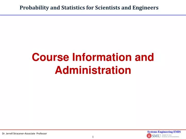 probability and statistics for scientists and engineers n.