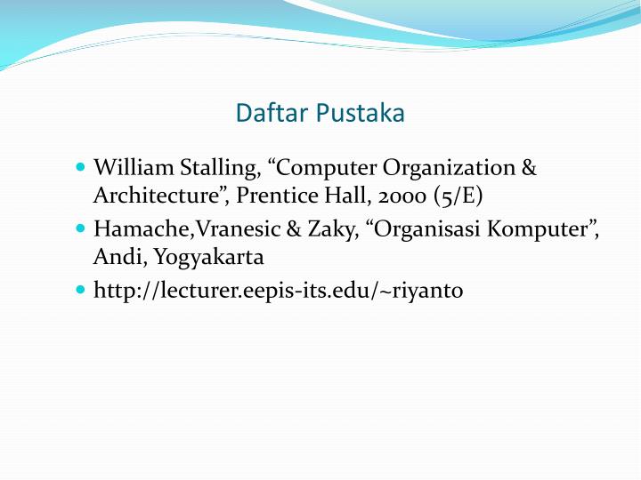 PPT - ORGANISASI KOMPUTER & ARSITEKTUR KOMPUTER PowerPoint 