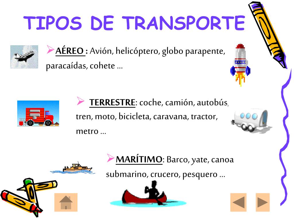 PPT - LOS MEDIOS DE TRANSPORTE PowerPoint Presentation, free download -  ID:7038173