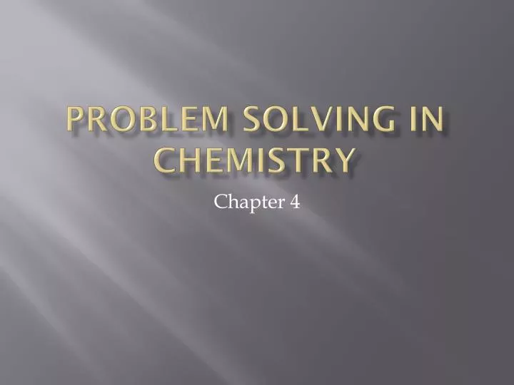 1 05 quiz problem solving in chemistry