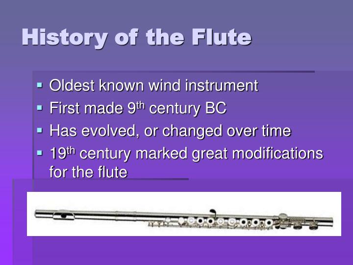 PPT Introduction to Woodwind Family History of the Flute PowerPoint