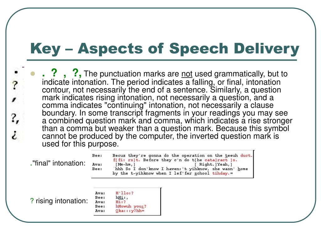 speech delivery means
