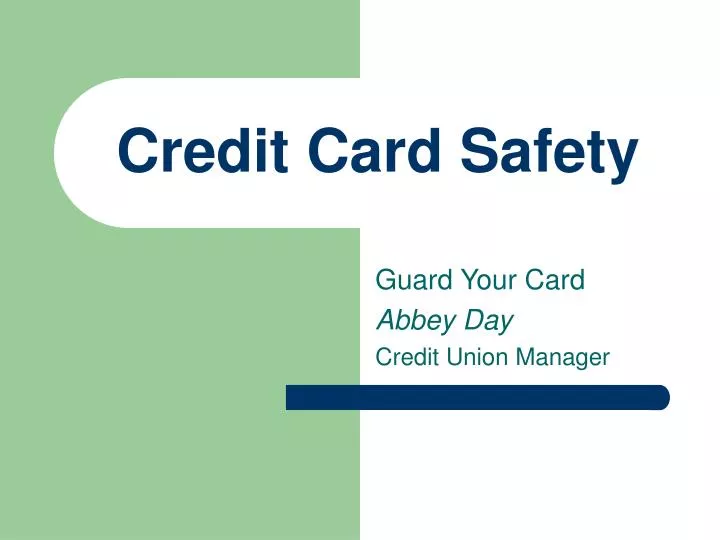 credit card safety n.