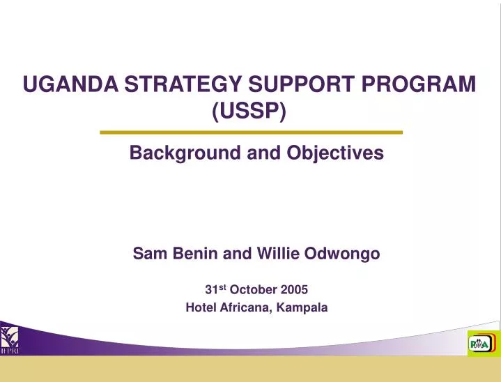 uganda strategy support program ussp n.