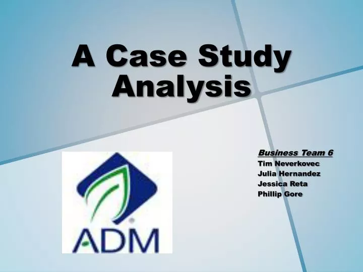 How to do a case study analysis ppt