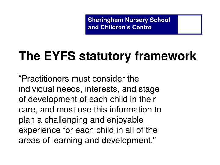 Eyfs Framework