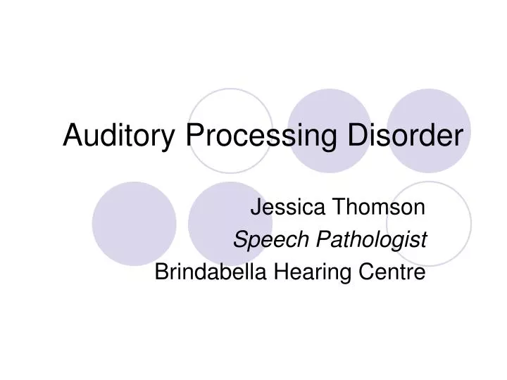 do i have an auditory processing disorder