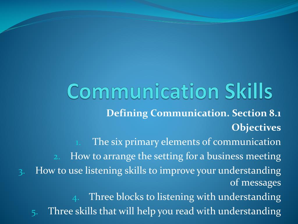 communication skills meaning in research