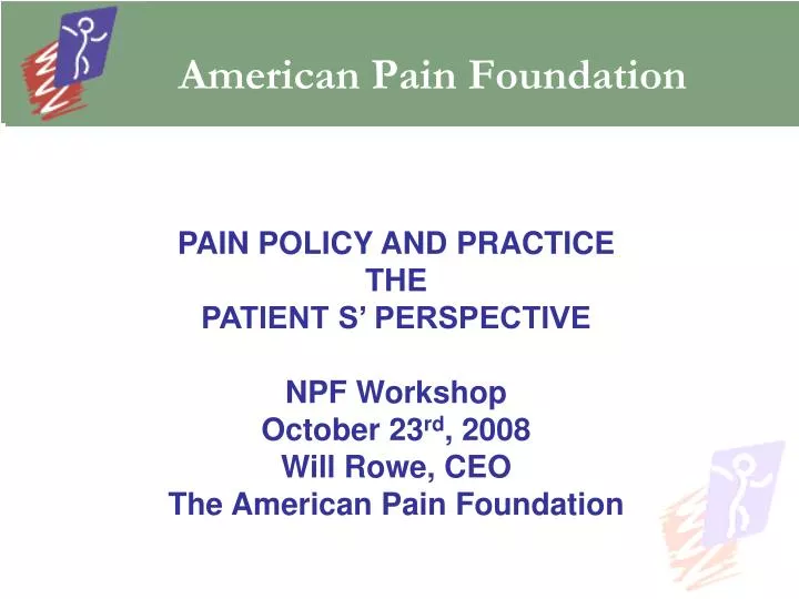 american pain foundation n.