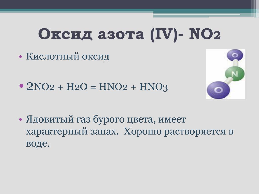 Оксид азота iv реагенты
