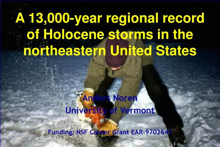 a 13 000 year regional record of holocene storms in the northeastern united states n.