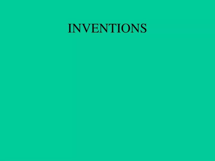 inventions n.