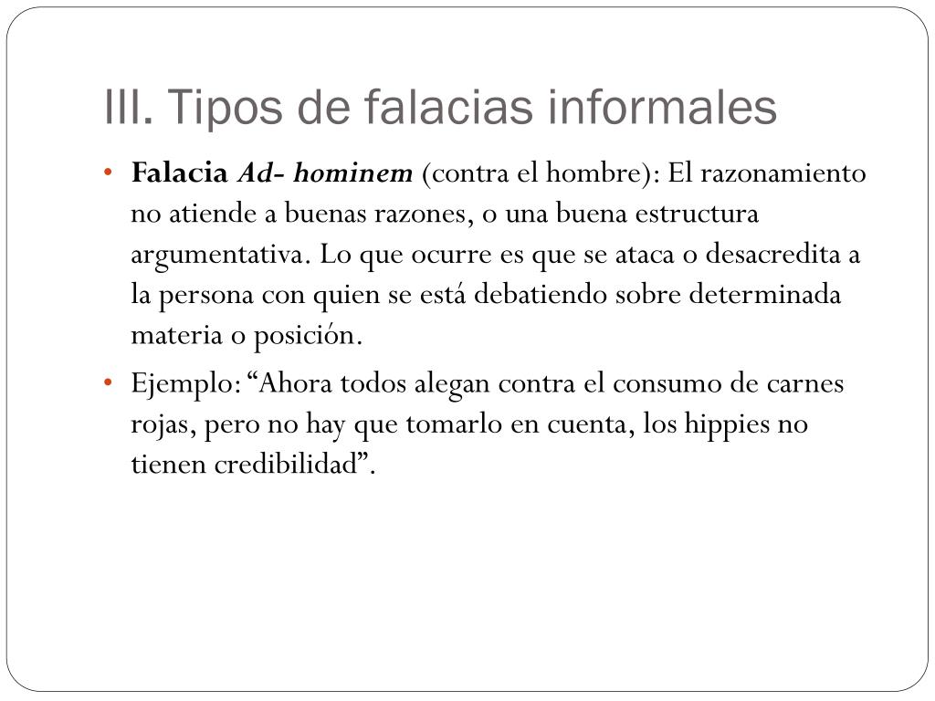 PPT - Las falacias PowerPoint Presentation, free download - ID:7045210