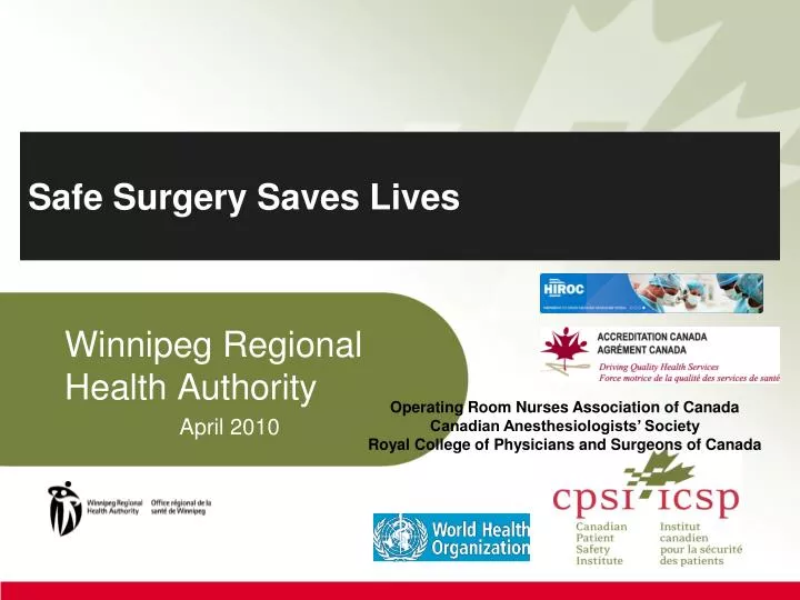 Ppt Safe Surgery Saves Lives Powerpoint Presentation Free