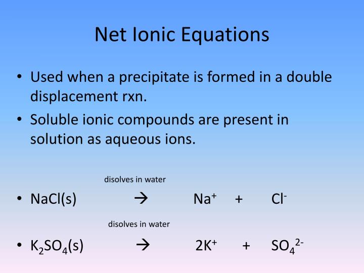 PPT - Double Displacement Rxns PowerPoint Presentation - ID:7047753