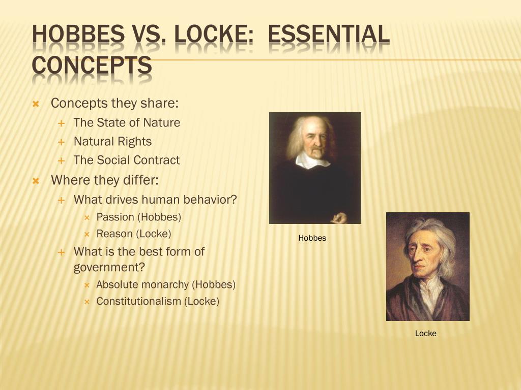 PPT - Hobbes vs. Locke: essential concepts PowerPoint Presentation, free  download - ID:7049492
