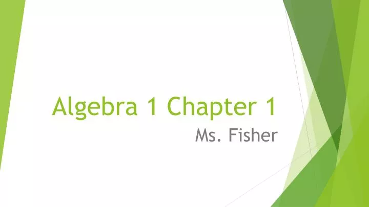 algebra 1 chapter 1 n.