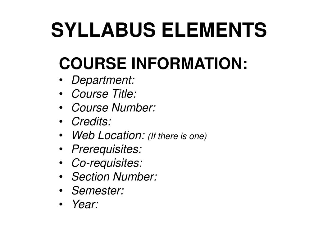 PPT CCM SYLLABUS GUIDELINES PowerPoint Presentation, free download