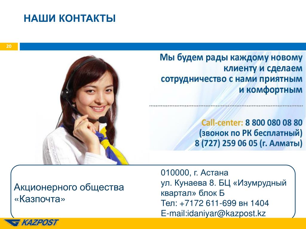 Колл центр банка ответы. Казпочта контакты. Астана Центральная Казпочта. Казпочта Талдыкорган контакты.